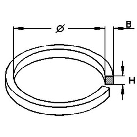 116.0 x 1.70 x 1.70 mm - BLT17063 Kantriemen